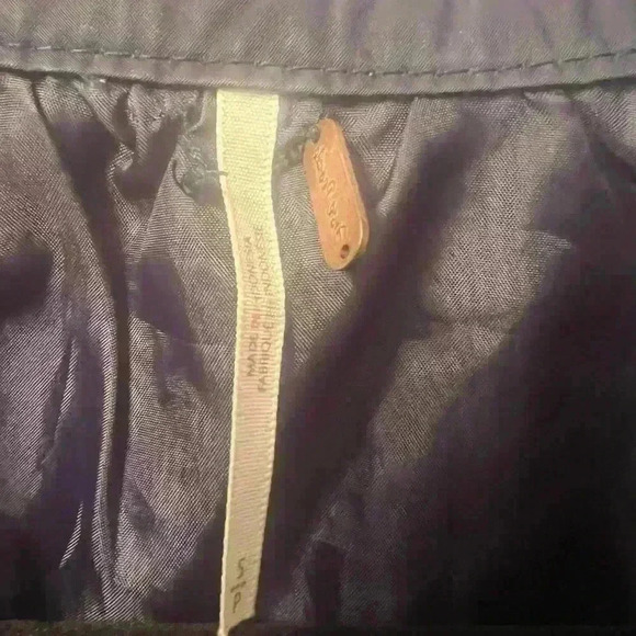 Free People Midnight Bomber Jacket Navy Women's Size Small - Picture 3 of 6